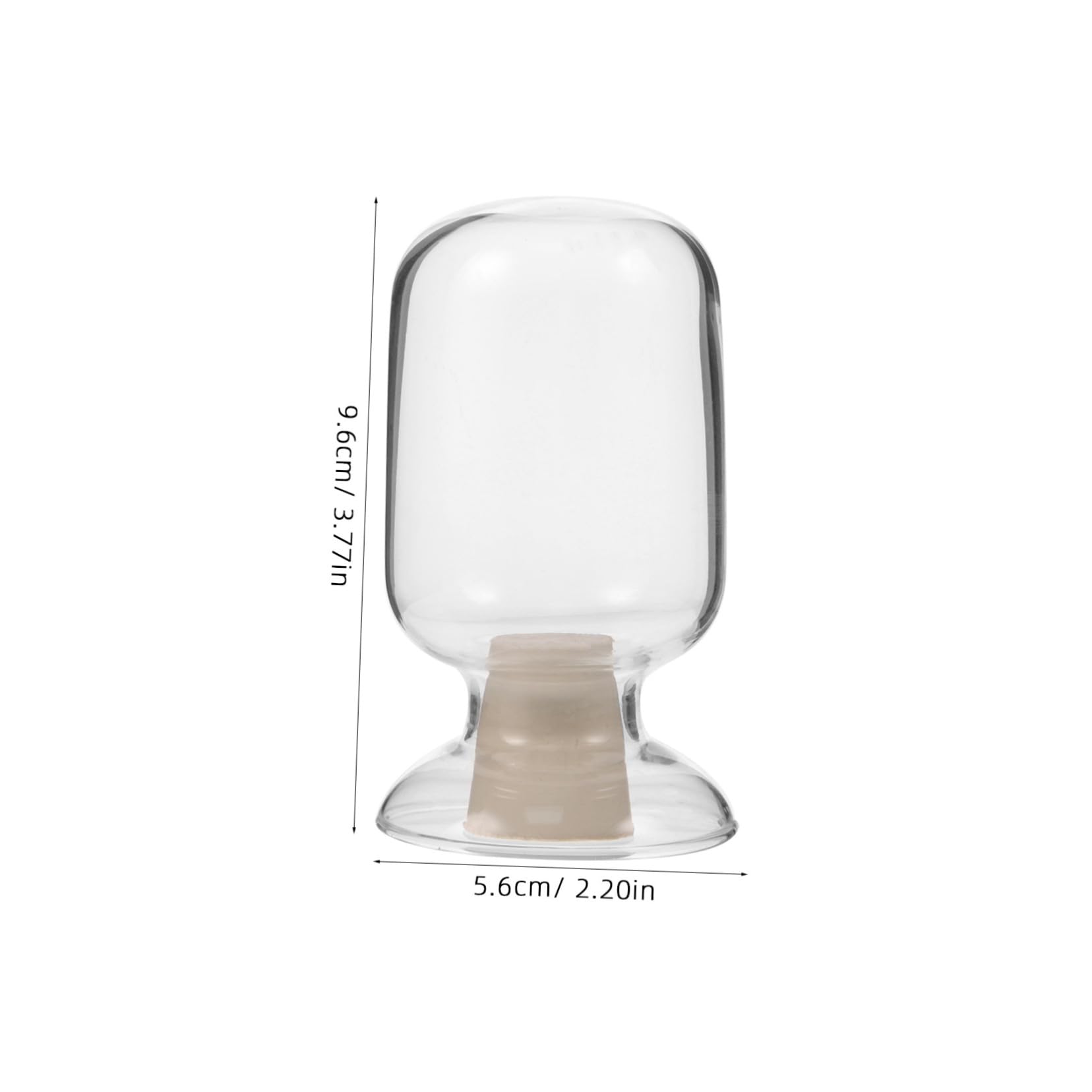 Ciieeo Glass Storage Bottle Reusable Sample Jar with Stopper for Home and Laboratory Use Versatile Glass Display Bottle for Various Samples