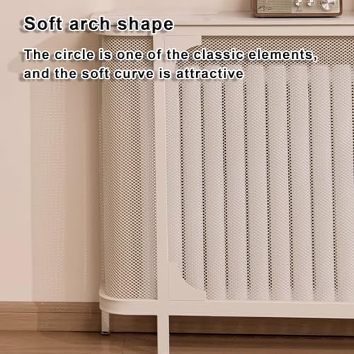 Housse de chauffage moderne en fer pour optimiser le rangement du salon