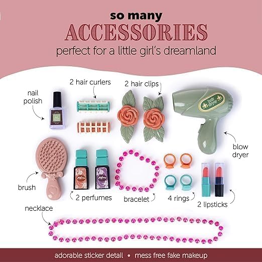 SKYBUCKET Kidsanity Kidsakeup Play Vanity Sets for Girls oddler Makeup setable for Girls Lay 1