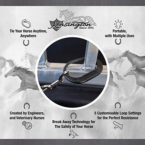Miniatura 2 de Kensington Protective Products Corbata para caballos, seguridad revolucionaria para ti y tu caballo, con un diseño de liberación rápida para usar