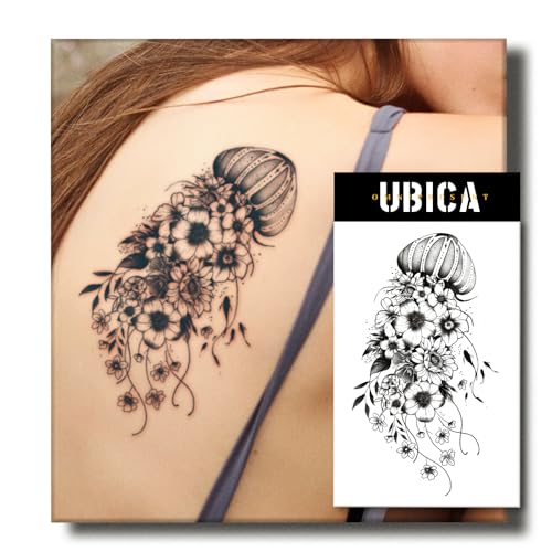 UBICA Semi Permanent Tattoos for Women, 2 Sheets Large Temporary