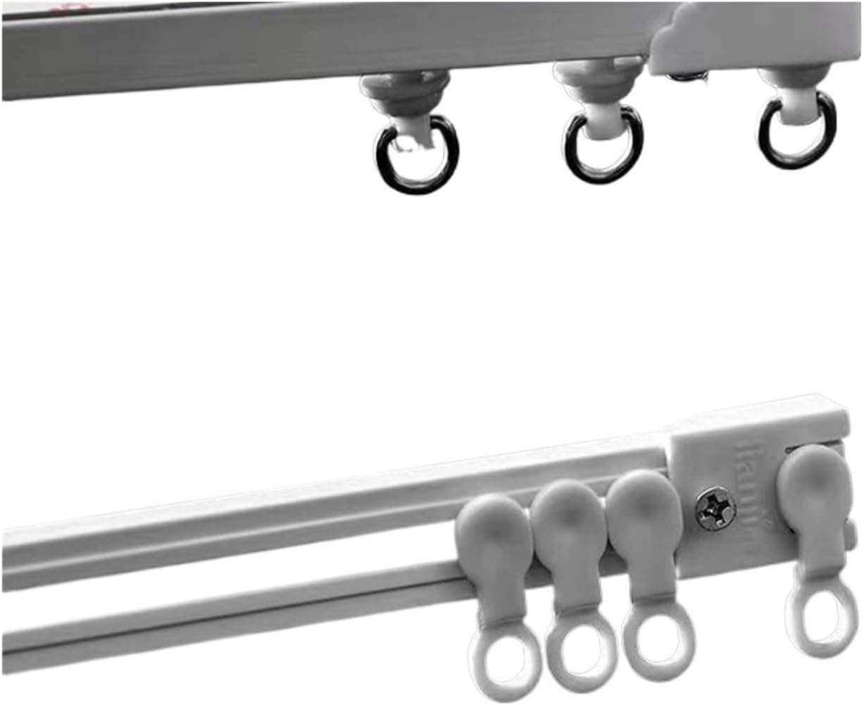 Strong Self-Adhesive Curtain Track, No Drill Nano Silent Sliding Rail for Top Or Side Mount Window Decor(Yellow,500cm)