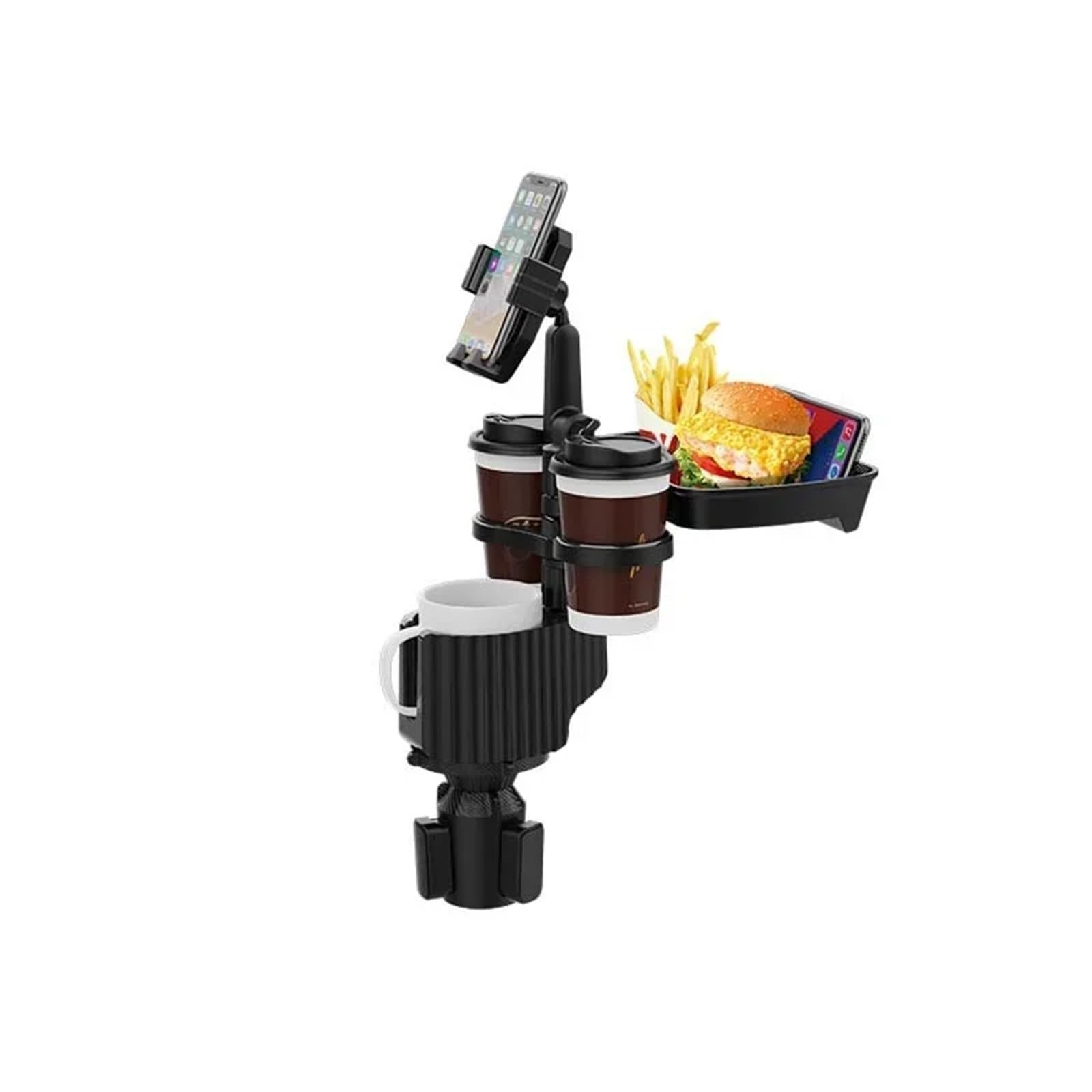 Soporte Auto Móvil Soporte para teléfono de Coche, Extensor de portavasos, Soporte para Botella de Bebida Ajustable Multifuncional, Soporte para Coche Desmontable Magnetic Phone Bracket