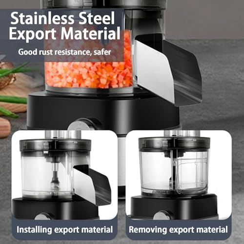 Electric Vegetable Slicer and Shredder-Multifunctional Food Processor with Stainless Blades for Home and Restaurant Cooking
