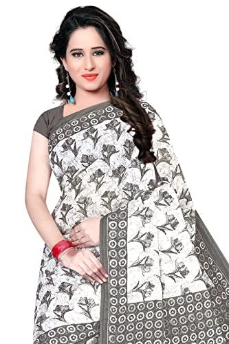 Image of TAMAIRA FASHION Mulmul Pure Cotton Saree For Woman Floral Batik Printed|Office Wear Daily Wear Sarees For Women Without Blouse Piece(Available in 18 Colours)