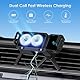 15W Fast Wireless Charger Auto Handyhalterung Mit Ladefunktion für Galaxy Z Fold 6/5/4/3, Induktion Doppelspule Kabellose Kfz-Ladegeräte, Schnelles Qi Ladestation für Z Flip 6/5/4/3 iPhone 16 Goolge