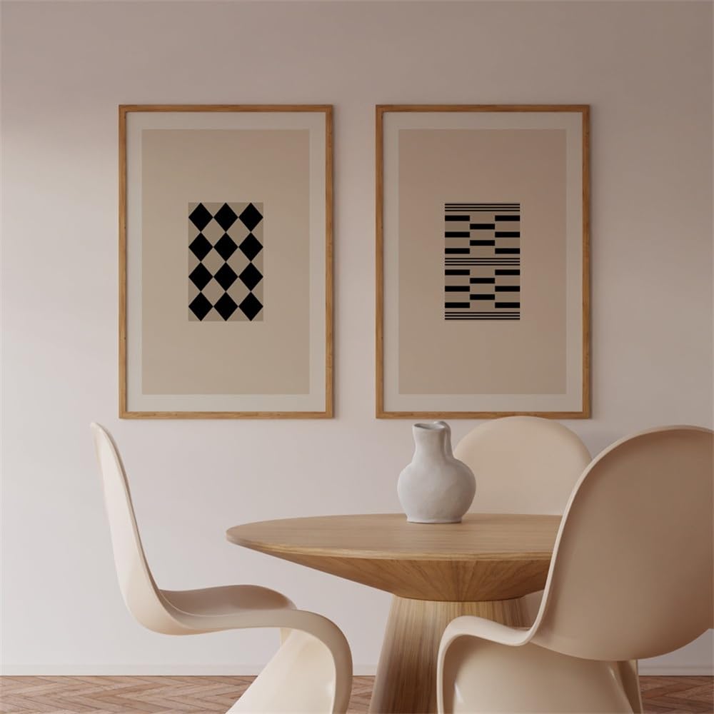 WBYZAC 2 Pieces Poster-Abstract Art Nordic Posters and Prints Vintage Gallery Wall Art Canvas Painting Bedroom Decoration Picture For Living Room Office-60 * 80cm (No Frame)