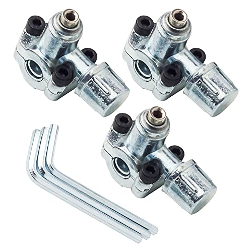 Ximoon BPV-31 Bullet Piercing Valve Line Tap Valve Kits 3 in 1 Adjustable Valve 1/4 5/16 3/8 Inch Outside Diameter Pipes - Replacements for AP4502525 BPV31D GPV14 GPV31 GPV38 GPV56 MPV31 - 3 PACK