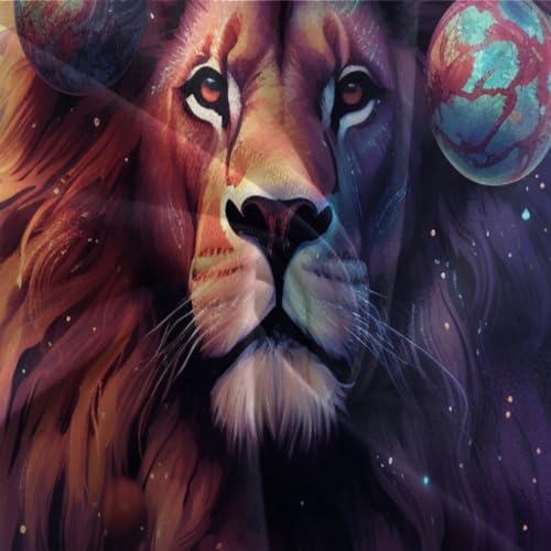 Housse de couette lion microfibre texturée lit simple 135x200 - 8