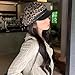 Newsboy Cap with Leopard Print Pattern, Black Visor, Fashion Baker Women Hat