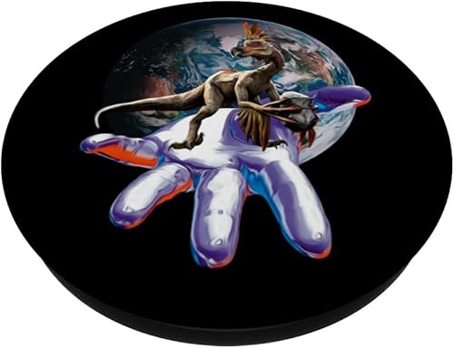 Miniatura 2 de Velociraptor Raptor - PopSockets de dinosaurio intercambiables