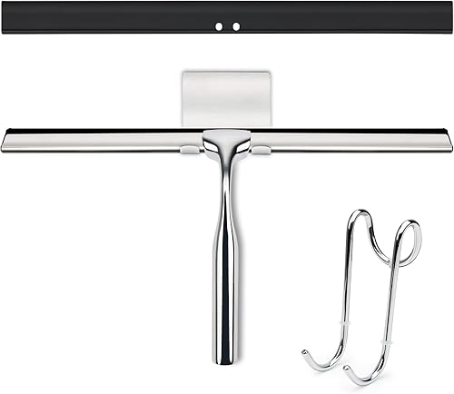 Coldairsoap - Escobilla de ducha de 12 pulgadas, escobilla de silicona multiusos para puertas de vidrio, baño, ventana, puerta de ducha