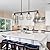 Dining Roon Light Fixtures, Kitchen Island Chandeliers Over Table, 4-Light Modern Farmhouse Pendant Lights Kitchen Island Lighting, Ceiling Hanging Dining Room Lights Over Table With Adjustable Height