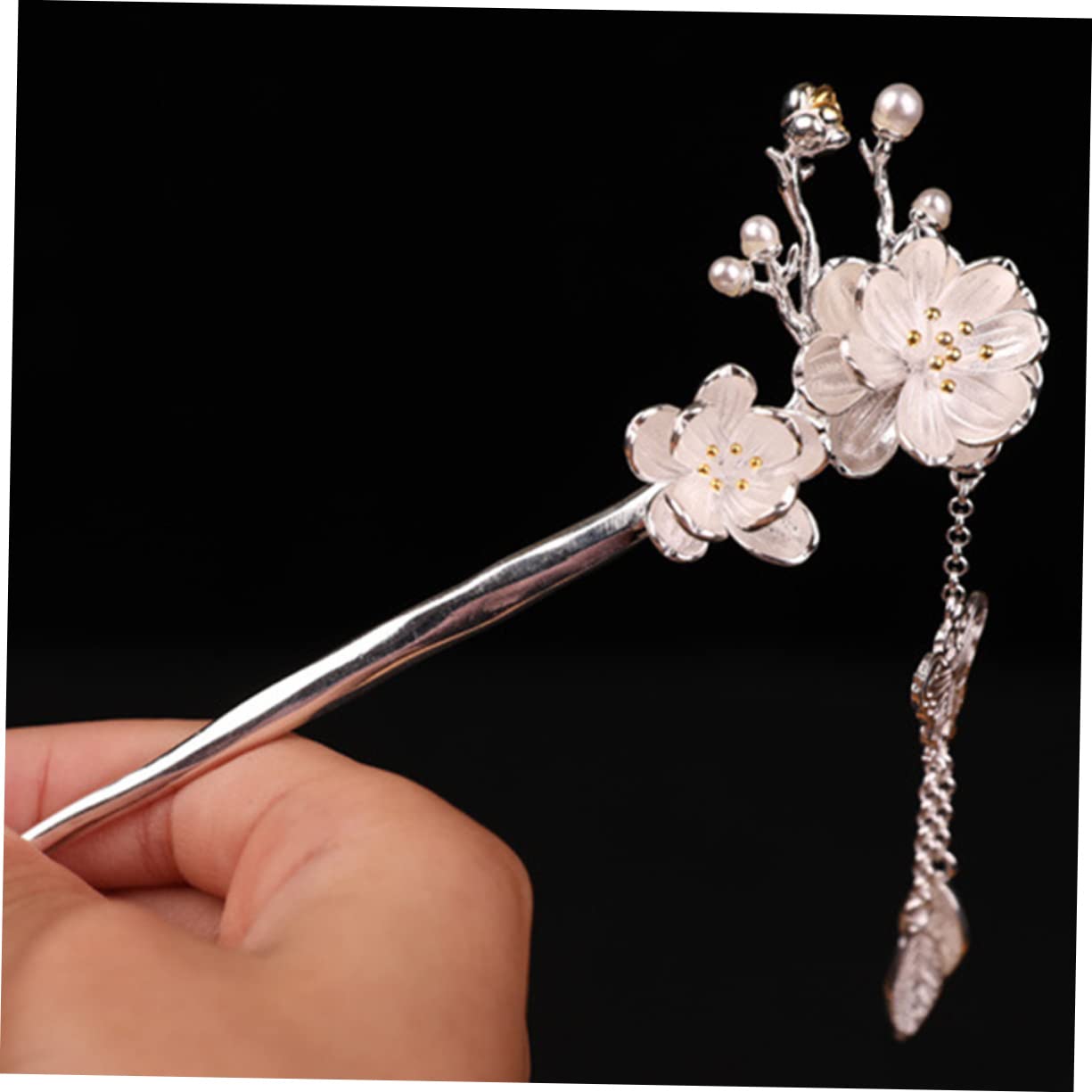 Housoutil 3stücke Haarnadel Pflaumenblüte Und Quaste Für Chinesische Haarforke Retro Haaraccessoire Für Hochsteckfrisuren Und Stylings Für Zu Besonderen Anlässen
