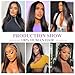 10A Straight Bundles with Frontal 16 18 20 with 14 Inch Human Hair Bundles with Closure 100% Unprocessed Brazilian Virgin Human Hair Weave 3 Bundles with Frontal HD Lace