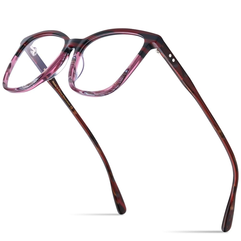 MUTYNE Gafas de acetato multicolor montura gafas cuadradas para mujer gafas