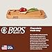 John Boos Prestige Series Rectangular Wooden Maple Cutting Board 16”x10” – 1.25” Thick, 6-lb Reversible Butcher Block with Juice Groove, Edge-Grain & Finger Grip Hole – Made in the USA