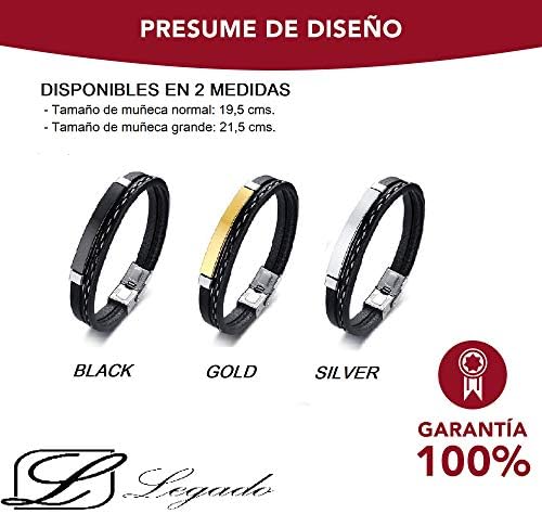 Pulsera hombre cuero y acero vikingo 51Bm85yzdkL. AC SR38. SL1000