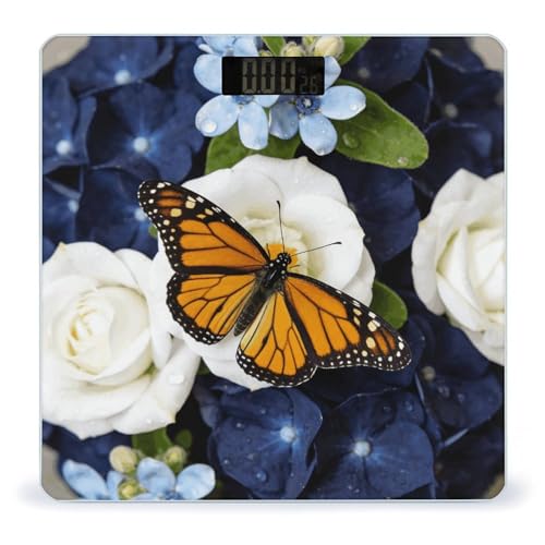 Báscula digital corporal Navy Floral Flowers 180 kg miniatura 1