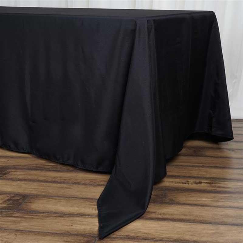 Miniatura 2 de Efavormart - Manteles de poliéster para banquetes y fiestas, 72 x 120 pulgadas, color negro