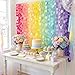 Ultimate Big Circle Dots Party Garland Streamer Backdrop (290 Ft Total, 40 Strands x 7.25 Ft Per Strand) - Hanging Paper Dot Decor for Birthdays, Baby Showers, & All Events (Pastel Rainbow)