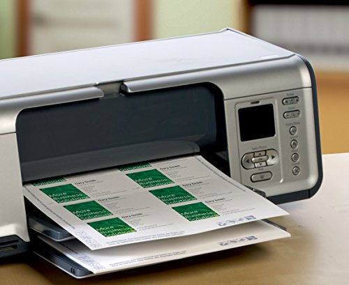 Cartes de visite Quick & Clean finis les bords déchirés support blanc net - 7
