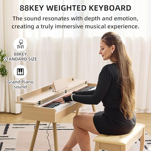 Professional 88-Key Weighted Hammer Action Digital Piano