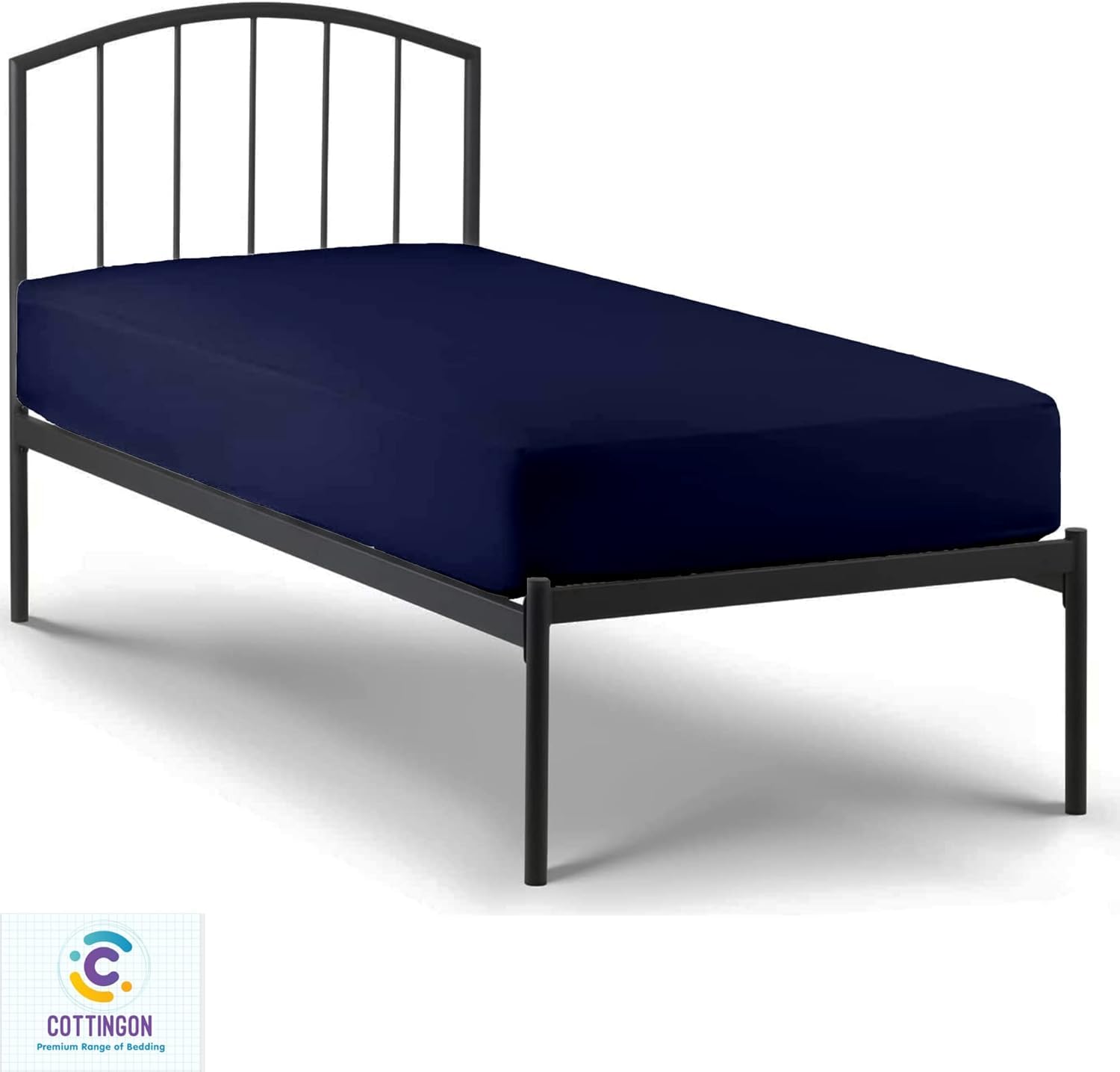 4-teiliges Bettlaken für Babybetten, 76,2 x 190,5 cm, ägyptische Baumwolle, Fadenzahl 400, Spannbettlaken, schmale Matratzen, für Einzelbett, Feldbett, Gästebett, Matratzen bis max