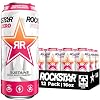 Rockstar Pure Zero Energy Drink, Tangerine Mango Guava Strawberryh, 0 Sugar, with Caffeine and Taurine, 16 Fl Oz (Pack of 12) (Packaging May Vary)