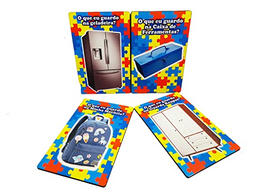 Jogo Cognitivo para Autistas Onde Eu Guardo as coisas - Coleção TEA & AMOR
