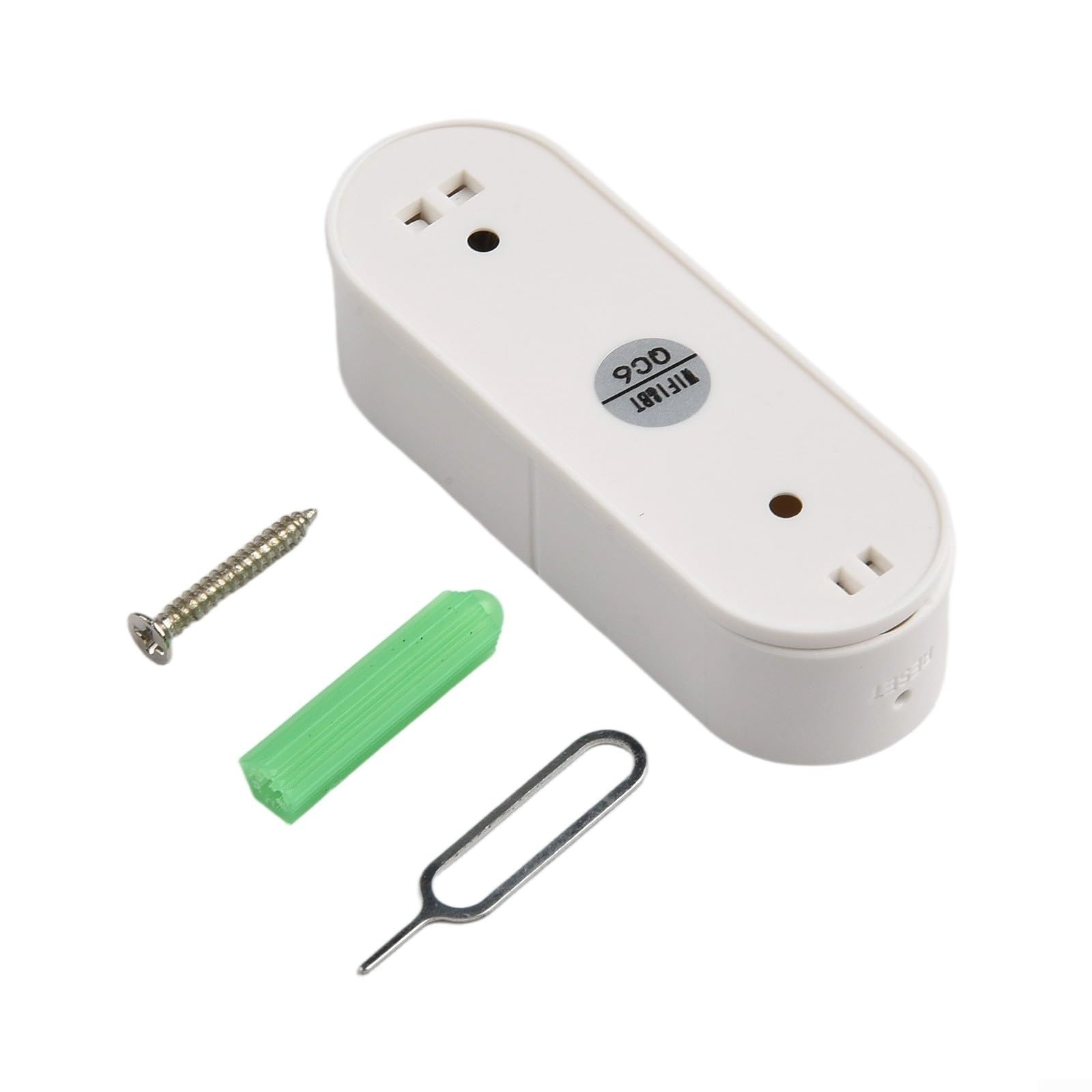 Sensor de vibración inteligente: detector de rotura de vidrio inalámbrico, sensor de puerta WiFi con alarmas de aplicación, sensibilidad ajustable, sensor de seguridad (4 piezas)