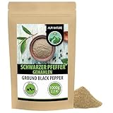 Alpi Nature Schwarzer Pfeffer gemahlen 1kg, Pfefferkörner schwarz, Pfeffer schwarz gemahlen