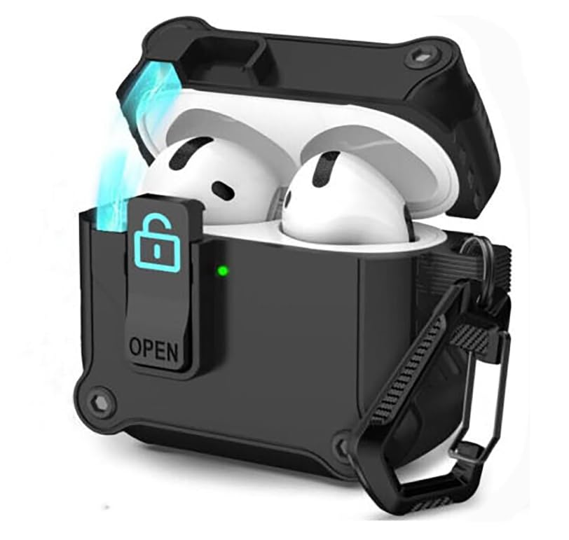 Amazon | AirPods 第 4 世代 2024 に対応する頑丈なラッチ保護