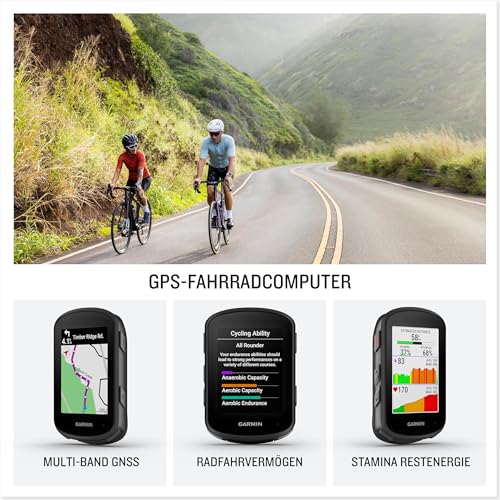 Garmin Edge 540 - EU Central + West, GPS-Fahrradcomputer mit Tastenbedienung, 2,6 Zoll Farbdisplay...