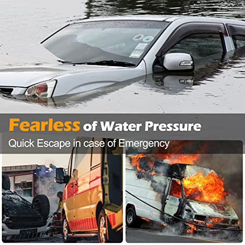 Gifts For Dad From Daughter Wife Fathers Day - Upgrade Car Window Breaker Seatbelt Cutter Emergency Whistle 3 In-1 Car Safe Escape Tool Spring Loaded Glass Breaker Car Accessories Car Essentials #TOP6