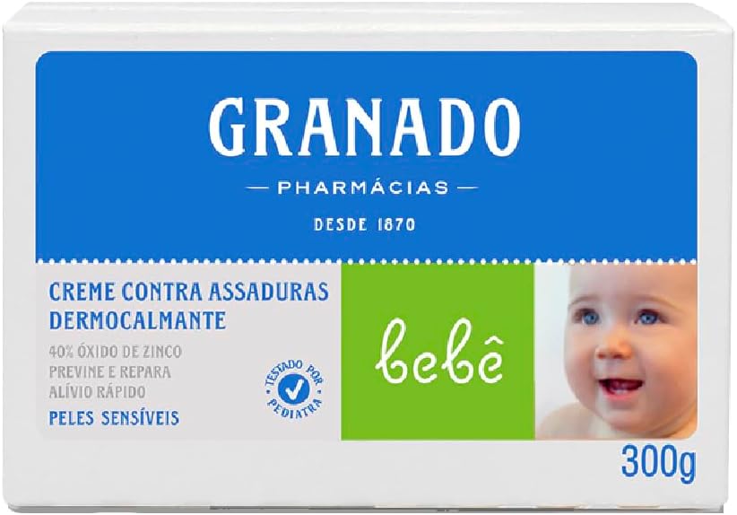 Granado Creme Assaduras Dermocalmante Bebê, Peles Sensíveis, 300g