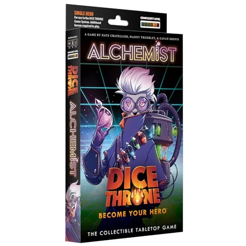 Dice Throne Box Game - Strategic Dice & Card Battler (Alchemist - Hero Pack)
