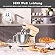 Karaca Blendburst Stand Mixer, Iconic Beige – Leistungsstarkes Küchengerät mit 1400W Leistung und 5,7L Fassungsvermögen