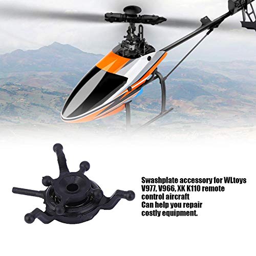 Dilwe RC Swashplate Compatible with WLtoys V977 V966 XK K110 Remote Control Aircraft Above 6 Years Old, Replacement Swashplate RC Spare Parts RC Accessories - Thumbnail 3