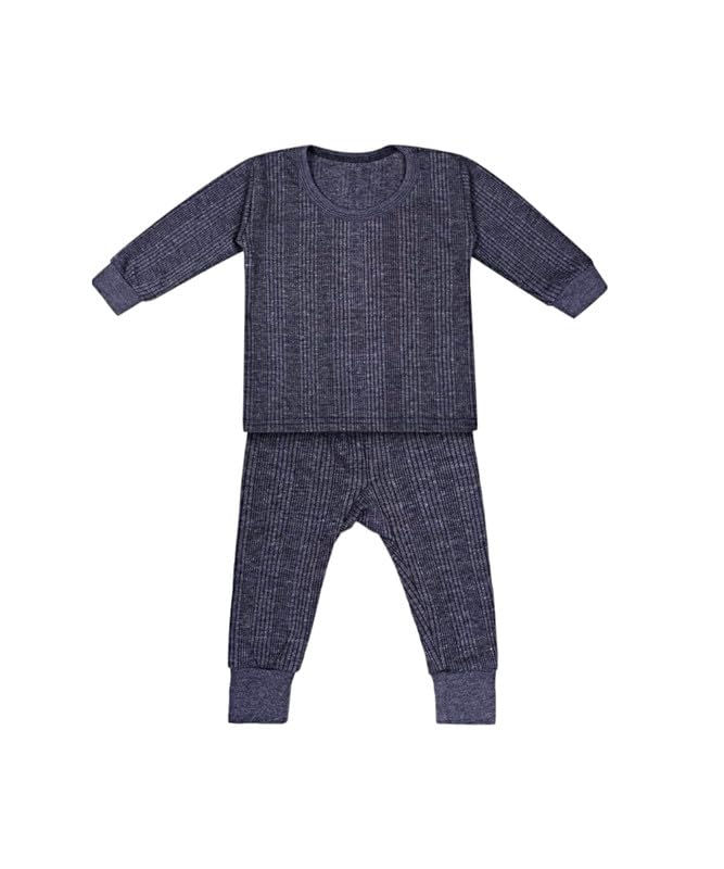 Image of BONUM New Winter Wear Thermal Innerwear Top & Full Pant Woolen Warmer Combo Set for Girls Boys, Kids Unisex Body Warmer Thermal (Set of 3)