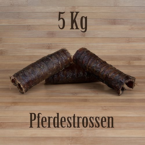 5 Kg Pferdestrossen Pferdeluftröhre - wie Rinderstrossen Rinderluftröhre Kausnack Allergiefutter