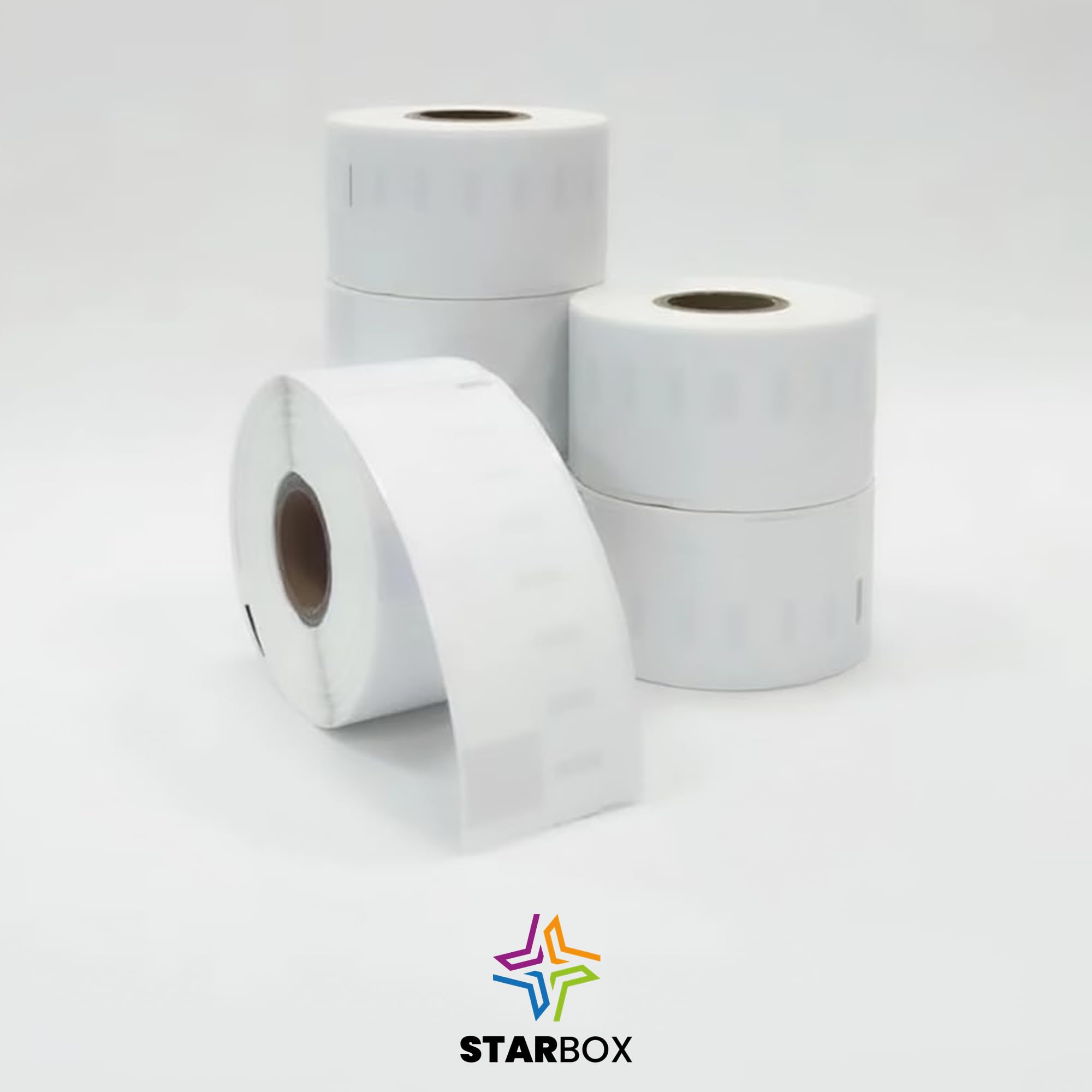 STAR BOX - LOT de 10 Etiquettes compatible avec Dymo 99012 Auto Adhésives 36mm x 89mm avec imprimantes Labelwriter & Seiko Grandes Étiquettes adresse LabelWriter 450 et 4XL (10)