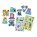 OOLY, Scented Scratch Stickers, Dressed to Impress, 2 Sticker Sheets and 8 Jumbo Stickers, Small Package of Joy