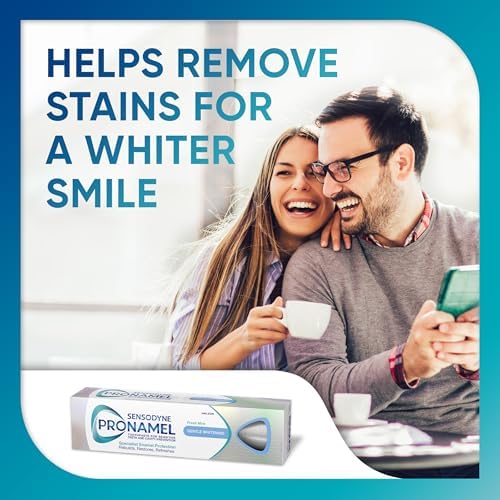 Sensodyne Pronamel Gentle Teeth Whitening Enamel Toothpaste for Sensitive Teeth, to Reharden and Strengthen Enamel, Amazon Exclusive, Fresh Mint - 4 Ounces (Pack of 4) — view 4