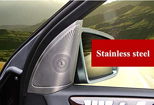 Interior Car Door Audio Speaker Frame Trim Cover 2pcs for Mercedes-Benz GLS Class X166 2015-2019