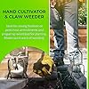 Yard Butler Twist Tiller garden cultivator & hand tiller heavy duty garden claw hand tool - ITNT-4