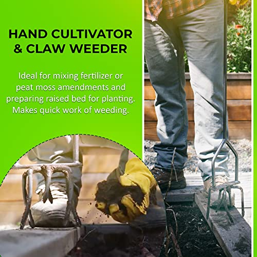 Yard Butler Twist Tiller garden cultivator & hand tiller heavy duty garden claw hand tool - ITNT-4 by Yard Butler - Image 6