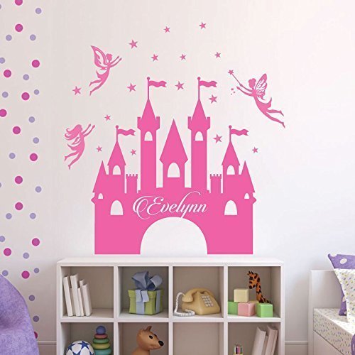 Vinilo decorativo castillo de princesa personalizado miniatura 5