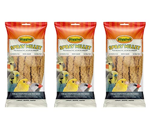 Higgins 18 Count Spray Millet, Natural Treats For All Pet And Wild Birds #TOP28