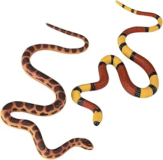 The Toy Network Fake Snake - Mega Stretch Snake 22" - Stretches Up to 5 Feet - Set of 2